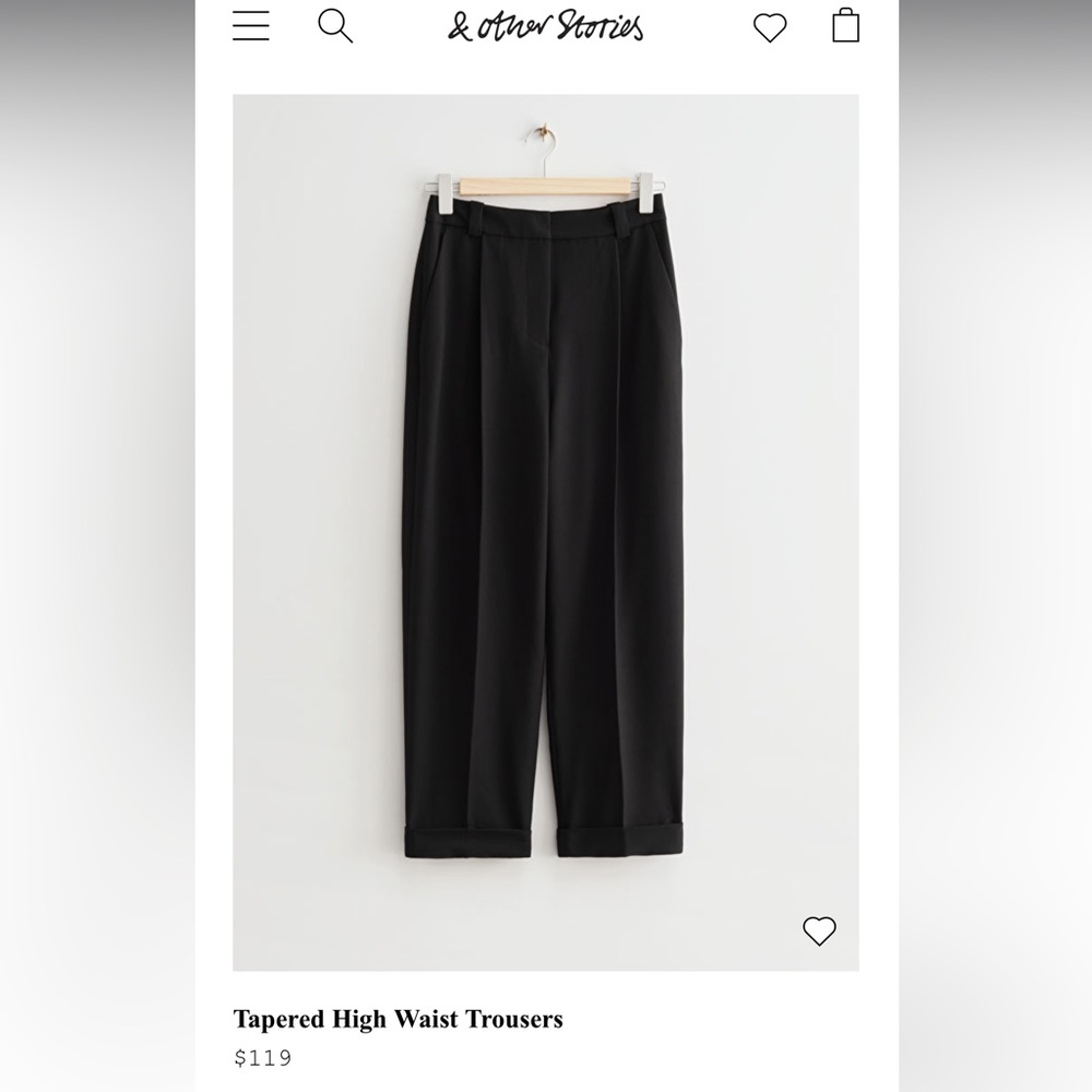 & Other Stories Tapered Trousers